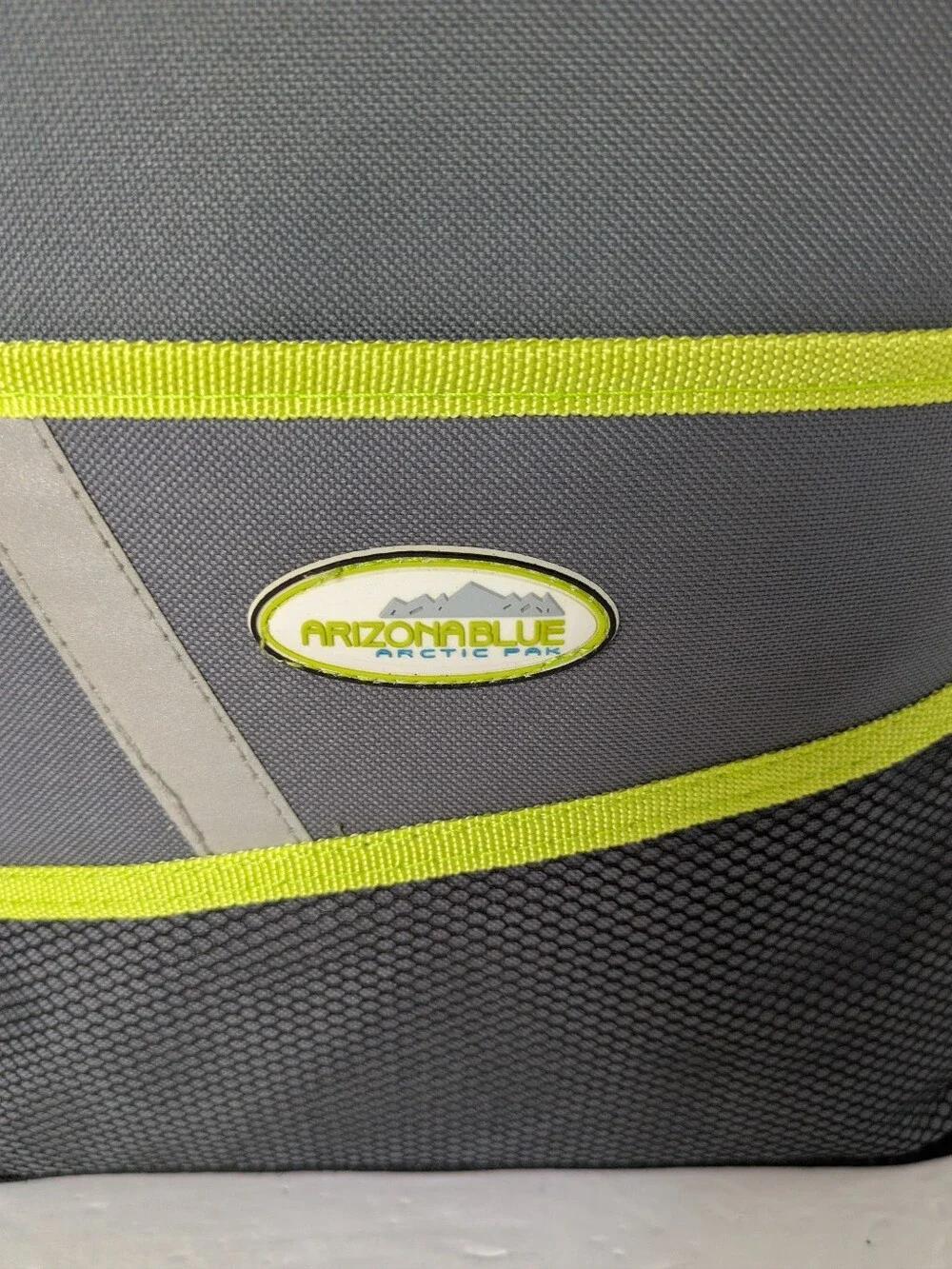 Arizona Blue Artic Pak Gray & Lime Insulated Cooler Bag Travel Luggage Bag